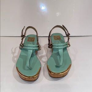 Dolce Vita mint open toe wedge